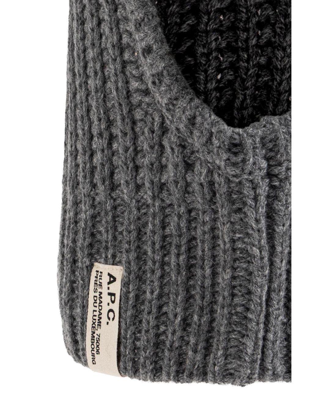 A.P.C. Black Woolen Hood