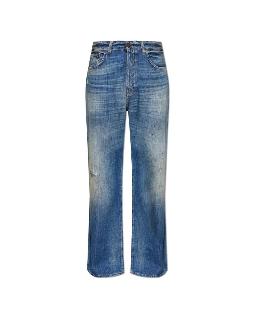 Acne Blue Vintage-Effect Jeans for men