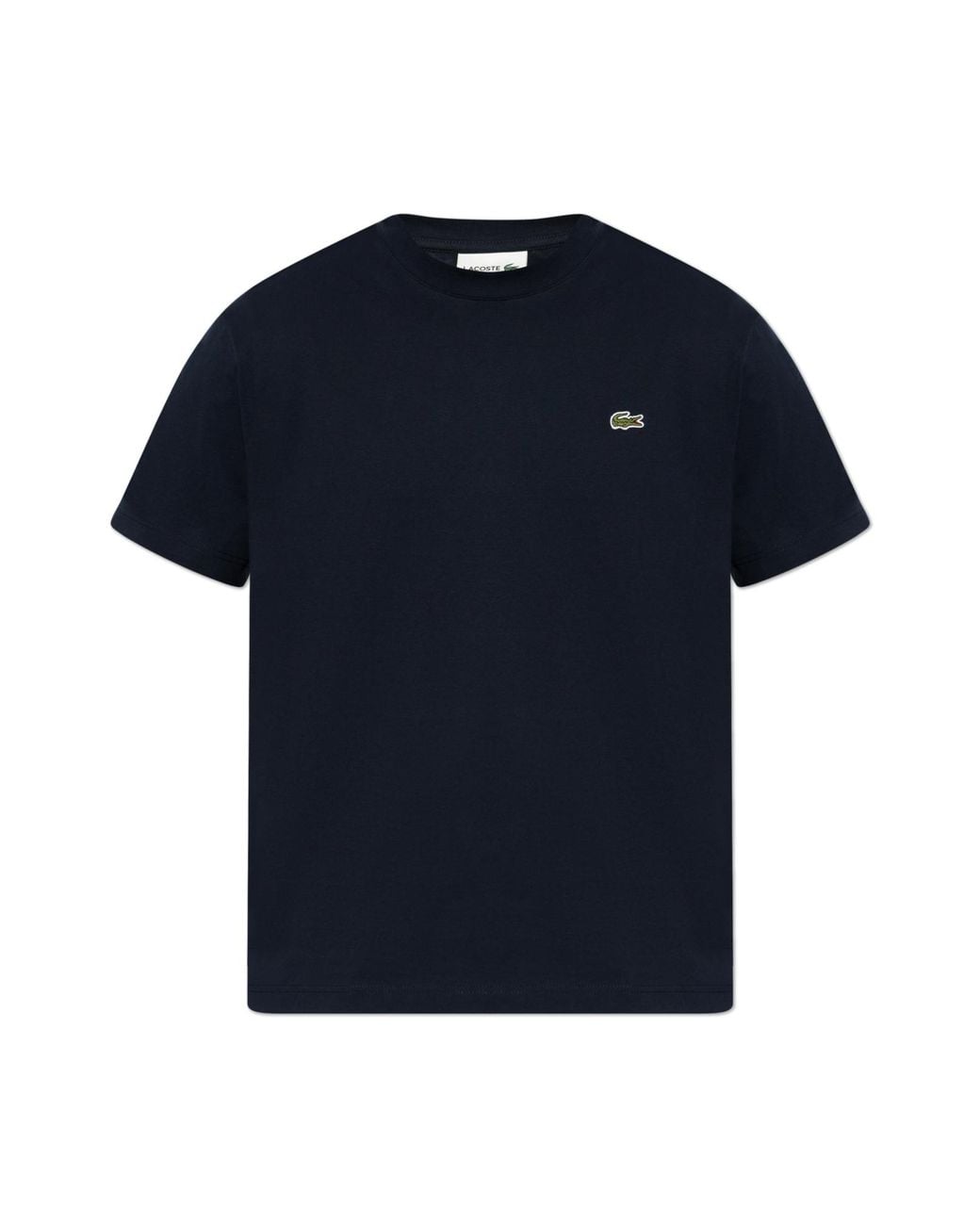 Lacoste Blue T-Shirt With Logo Patch for men