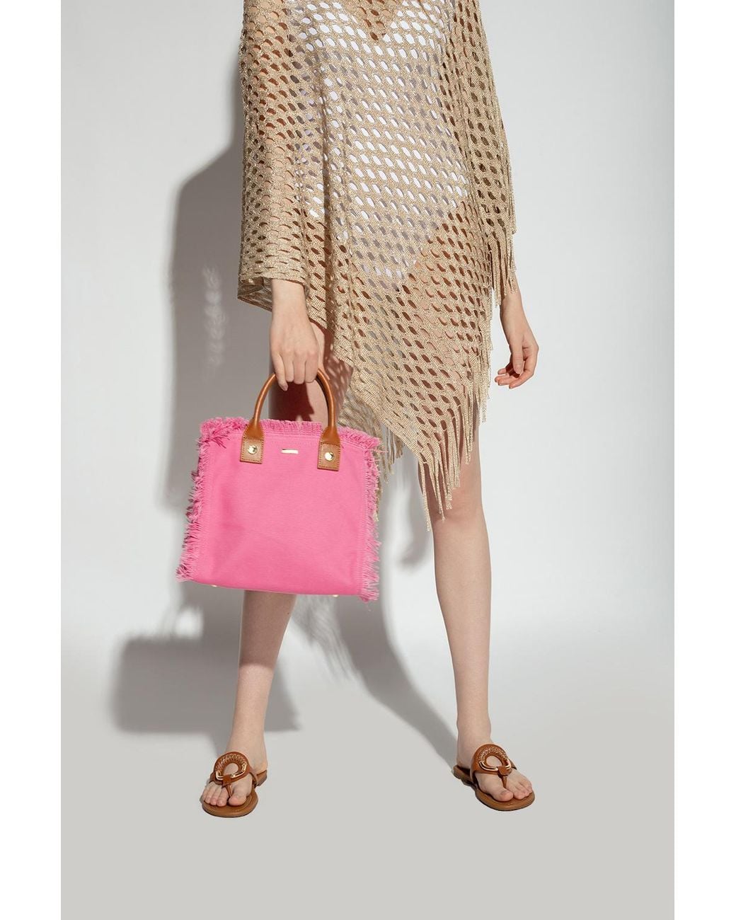 Melissa Odabash Pink 'Porto Cervo Mini' Tote Bag