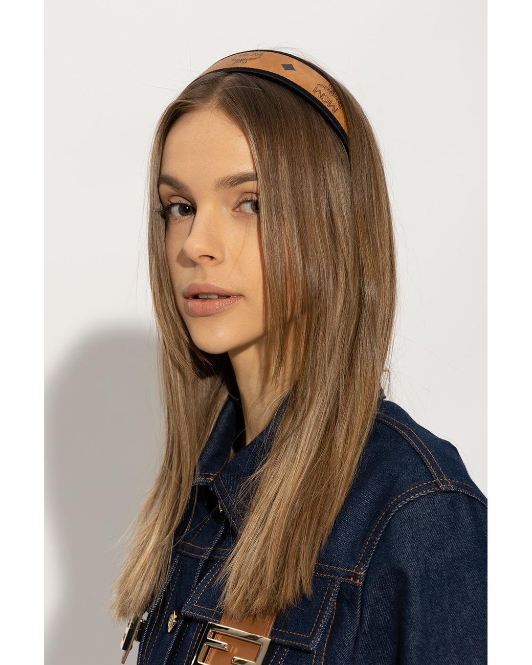 MCM Headband in Blue Lyst