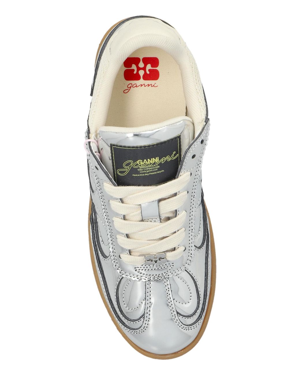 Ganni White Sport Shoes '08 Specchio'