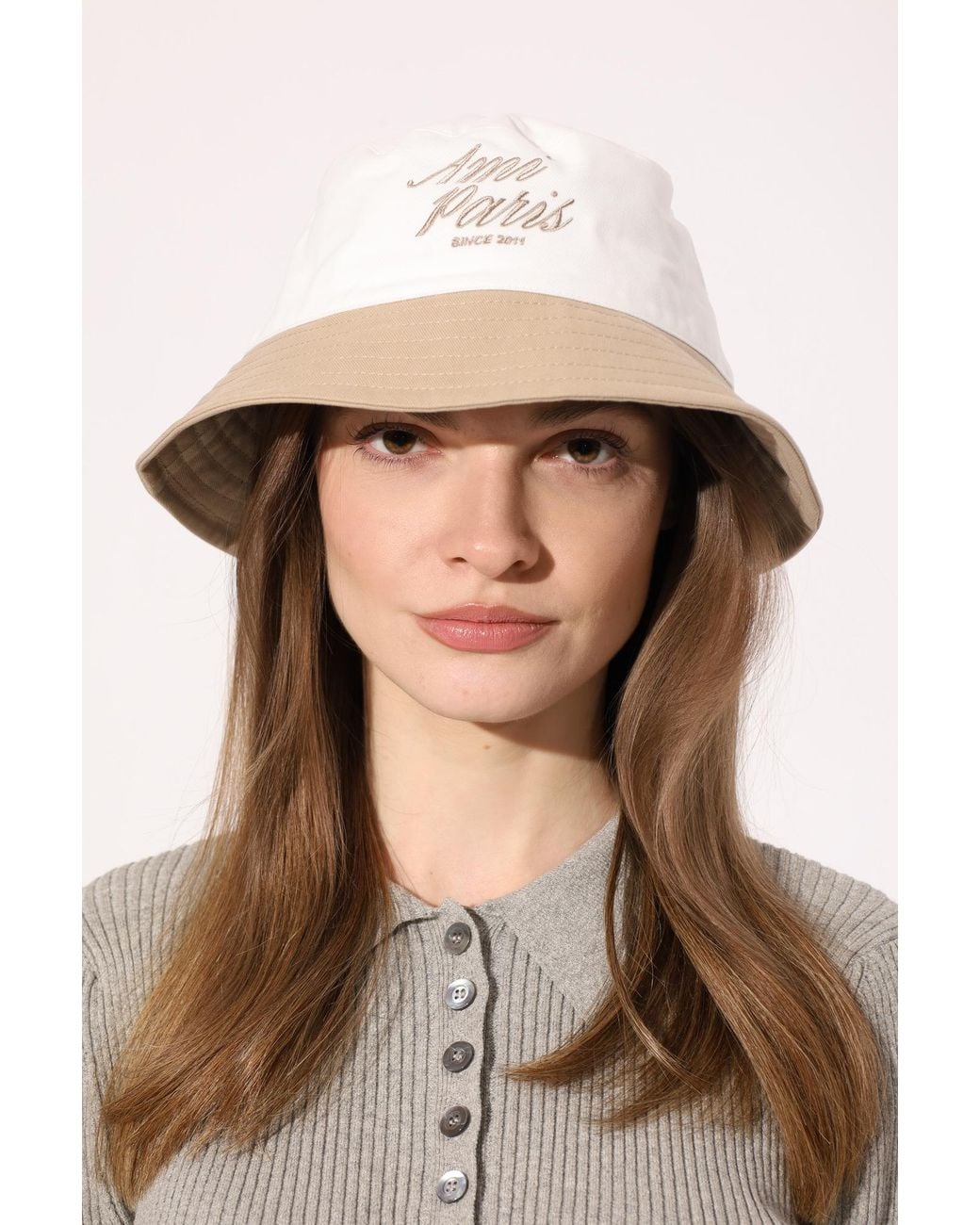 AMI Brown Hat With Embroidered Logo