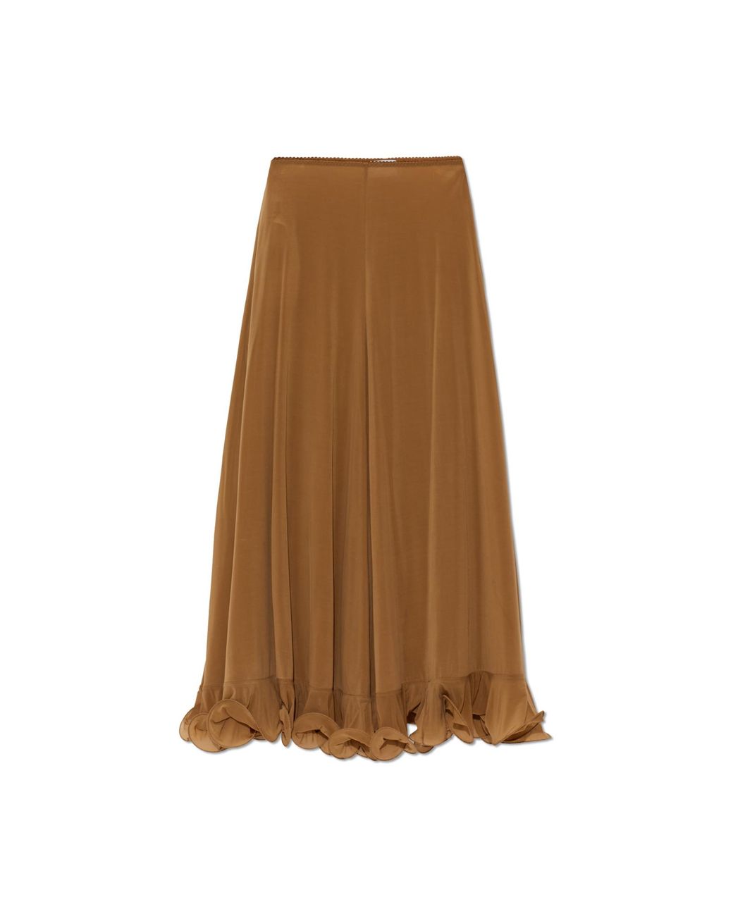 Moschino Natural Skirt With Ruffle