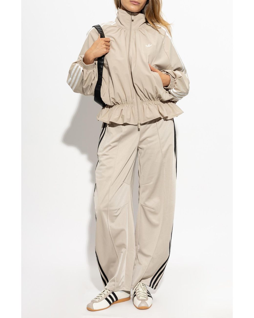 Adidas Originals White Logo Pants