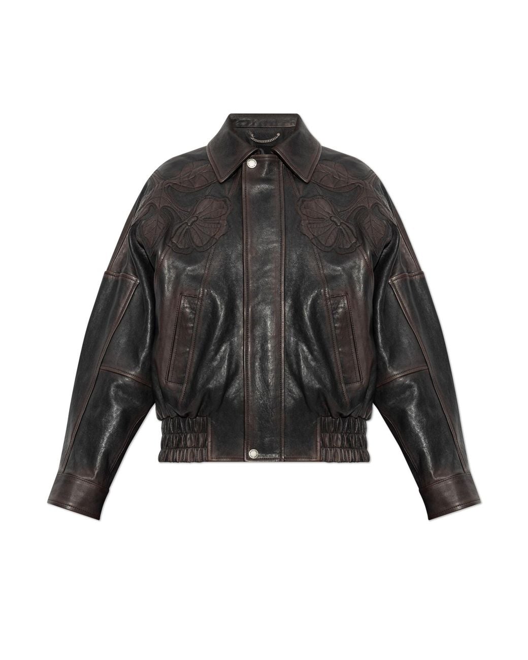 Golden Goose Deluxe Brand Black Decorative Jacket With A Vintage Effect