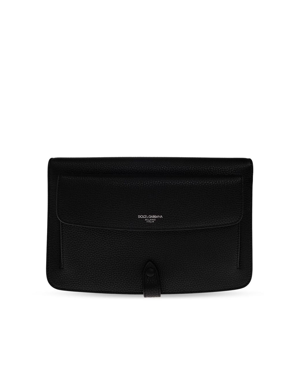 Dolce & Gabbana Black Leather Bag 'Portrait' for men