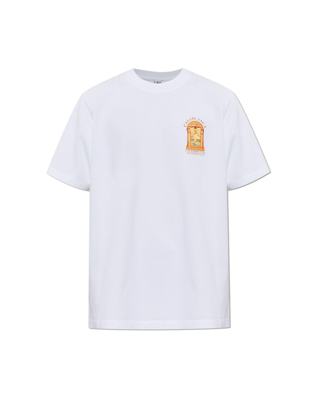 Casablanca White T-Shirt With Colorful Print for men