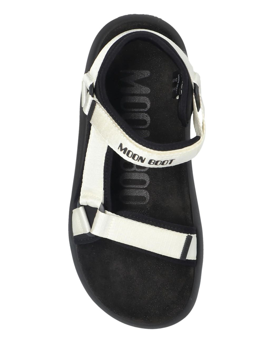 Moon Boot Black 'Mb Super Sandal' Sandals for men