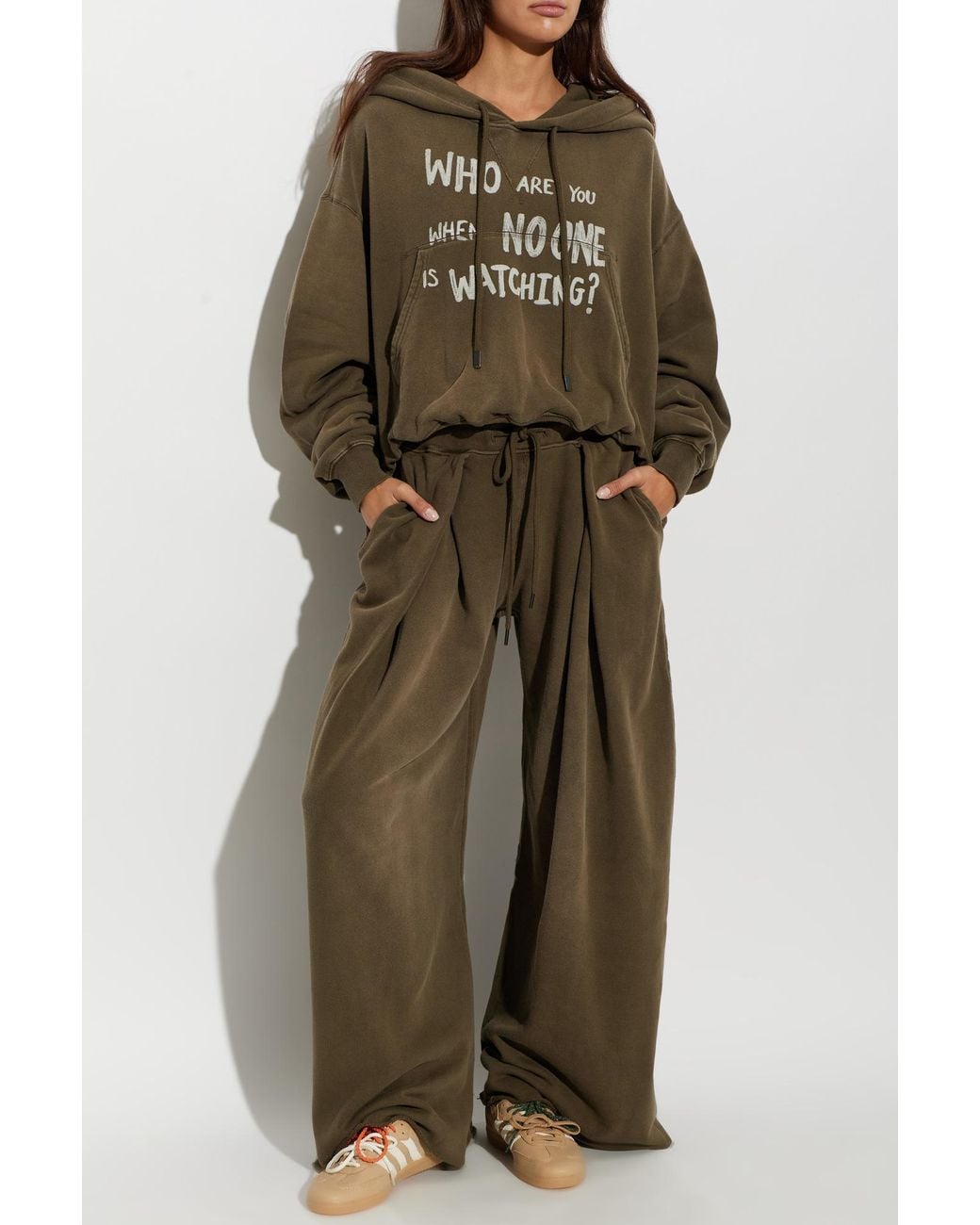 R13 Green Oversize Hoodie