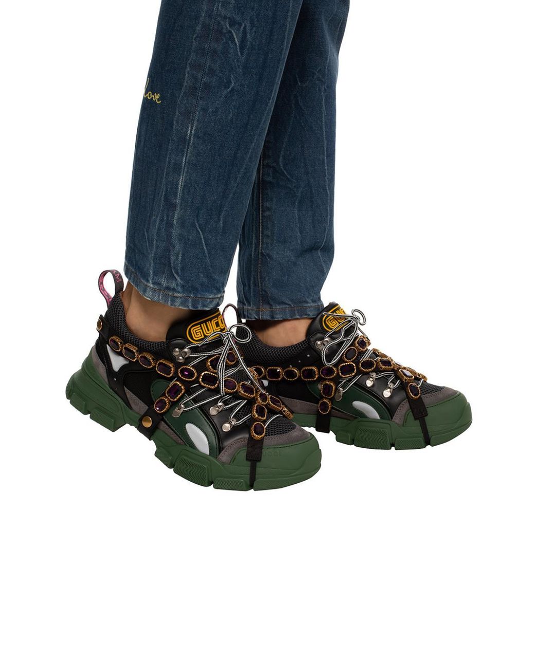 gucci green flashtrek