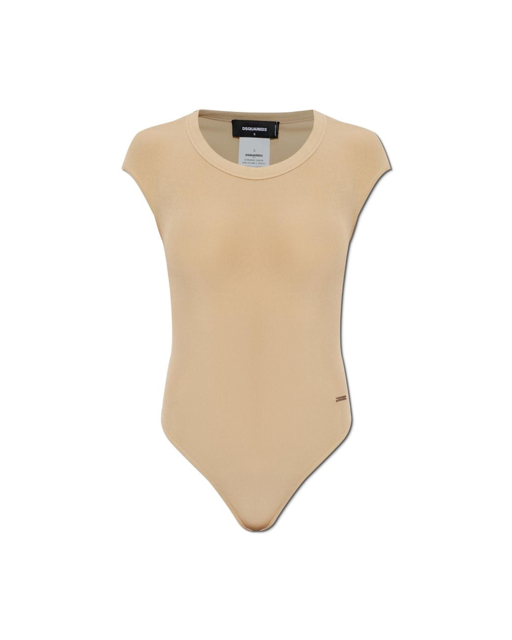 DSquared² White Body With Logo Appliqué