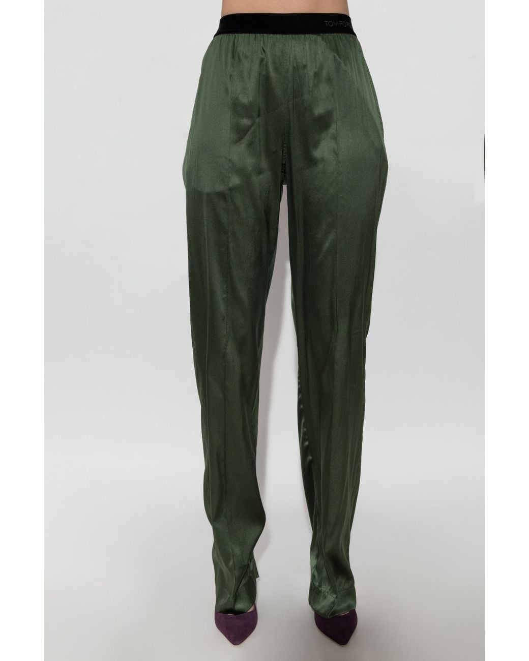 Tom Ford Green Silk Trousers