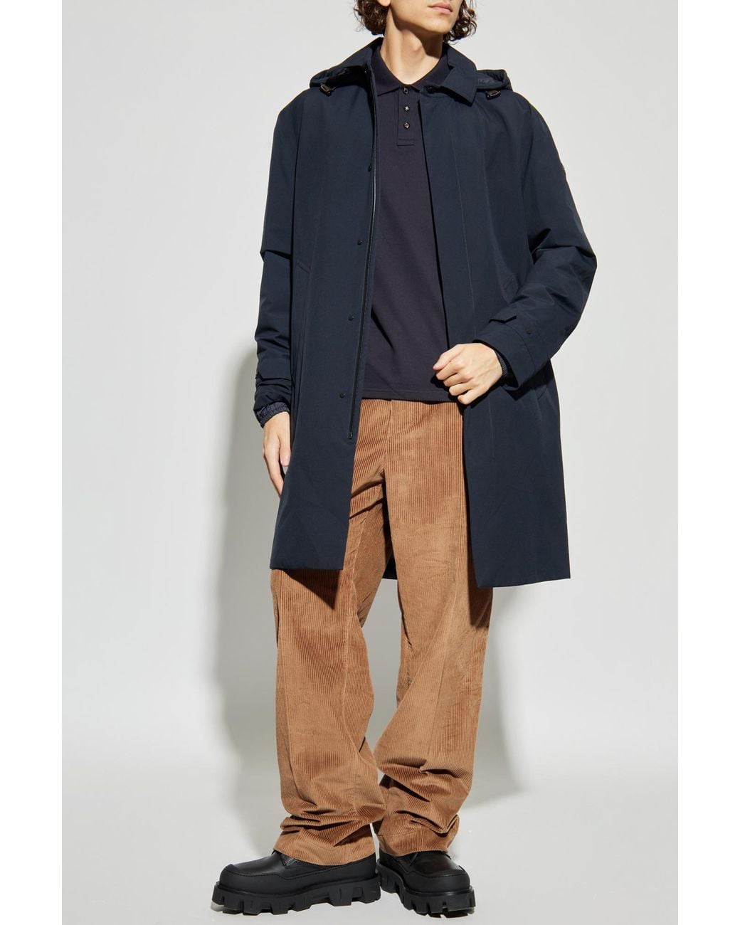 Moncler Blue Puffer Coat "Larezila" for men