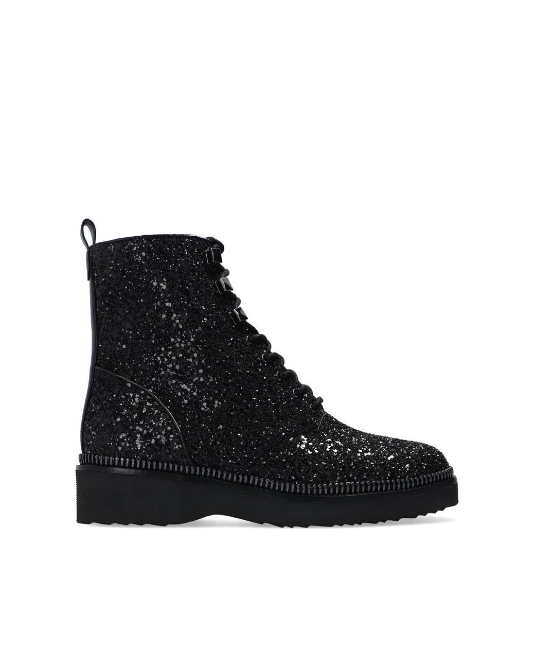 michael michael kors haskell glitter combat boot