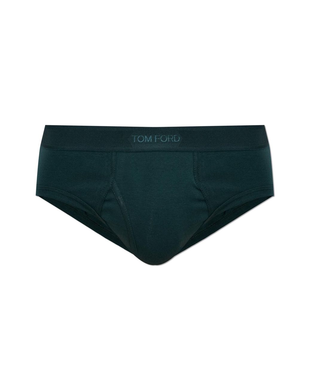 Tom Ford Black Cotton Briefs With Logo for men