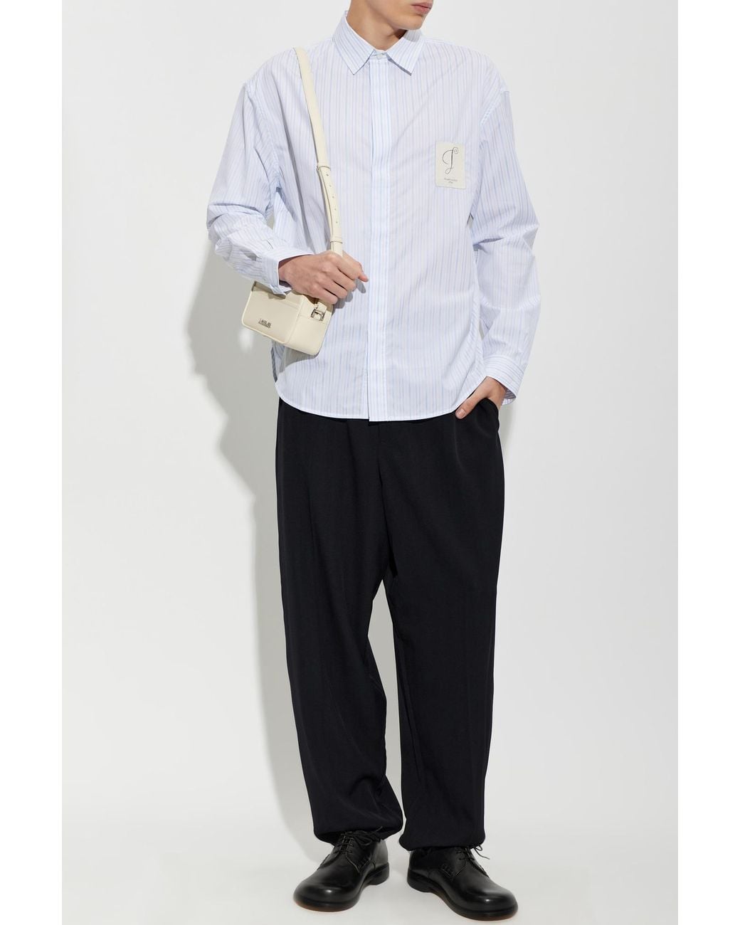 Jacquemus Black Wool Trousers 'Gio' for men