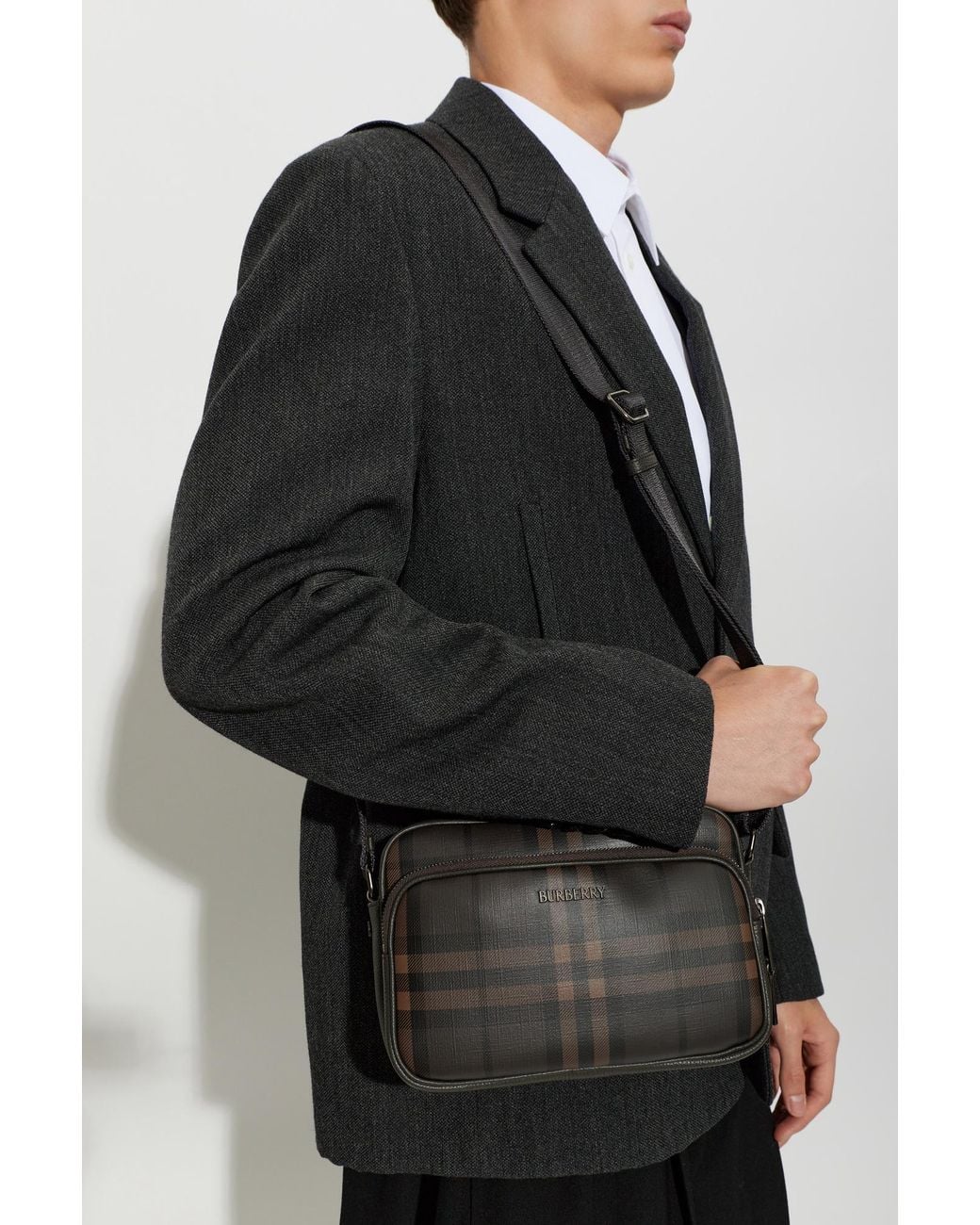Burberry Black Logo Crossbody Bag for men
