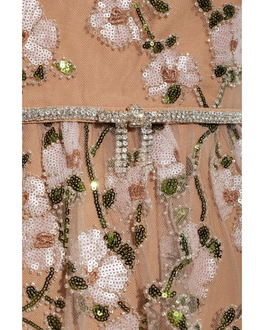 Self-Portrait Natural Sequin Dress