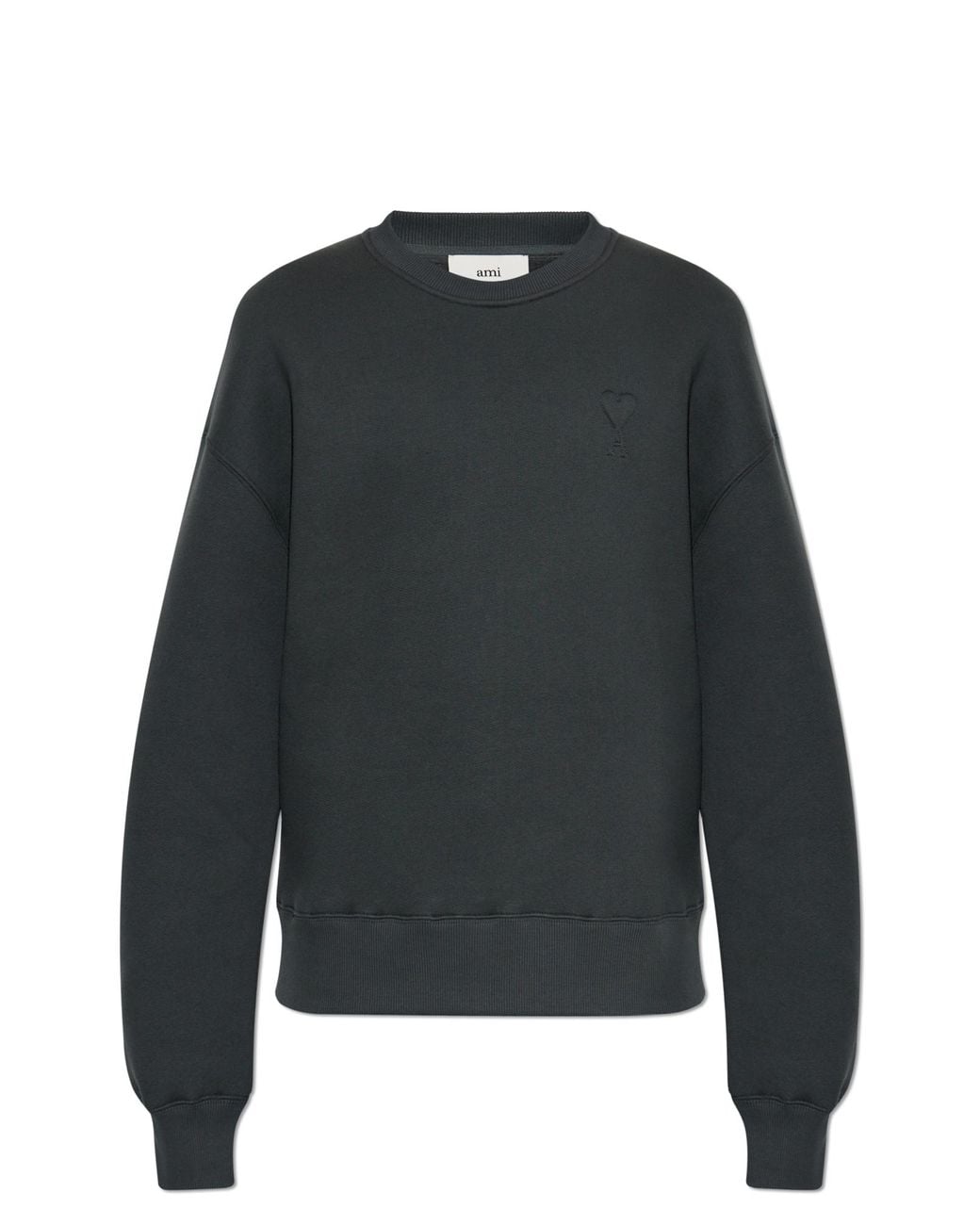 AMI Black Sweatshirt With Logo