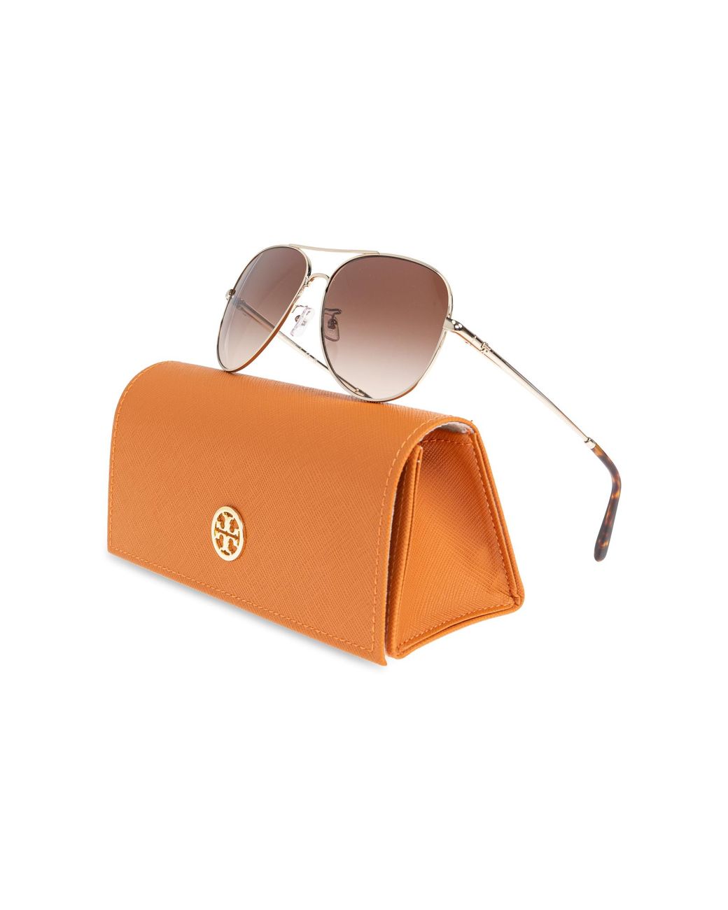 Tory Burch Metallic Sonnenbrille, Damen