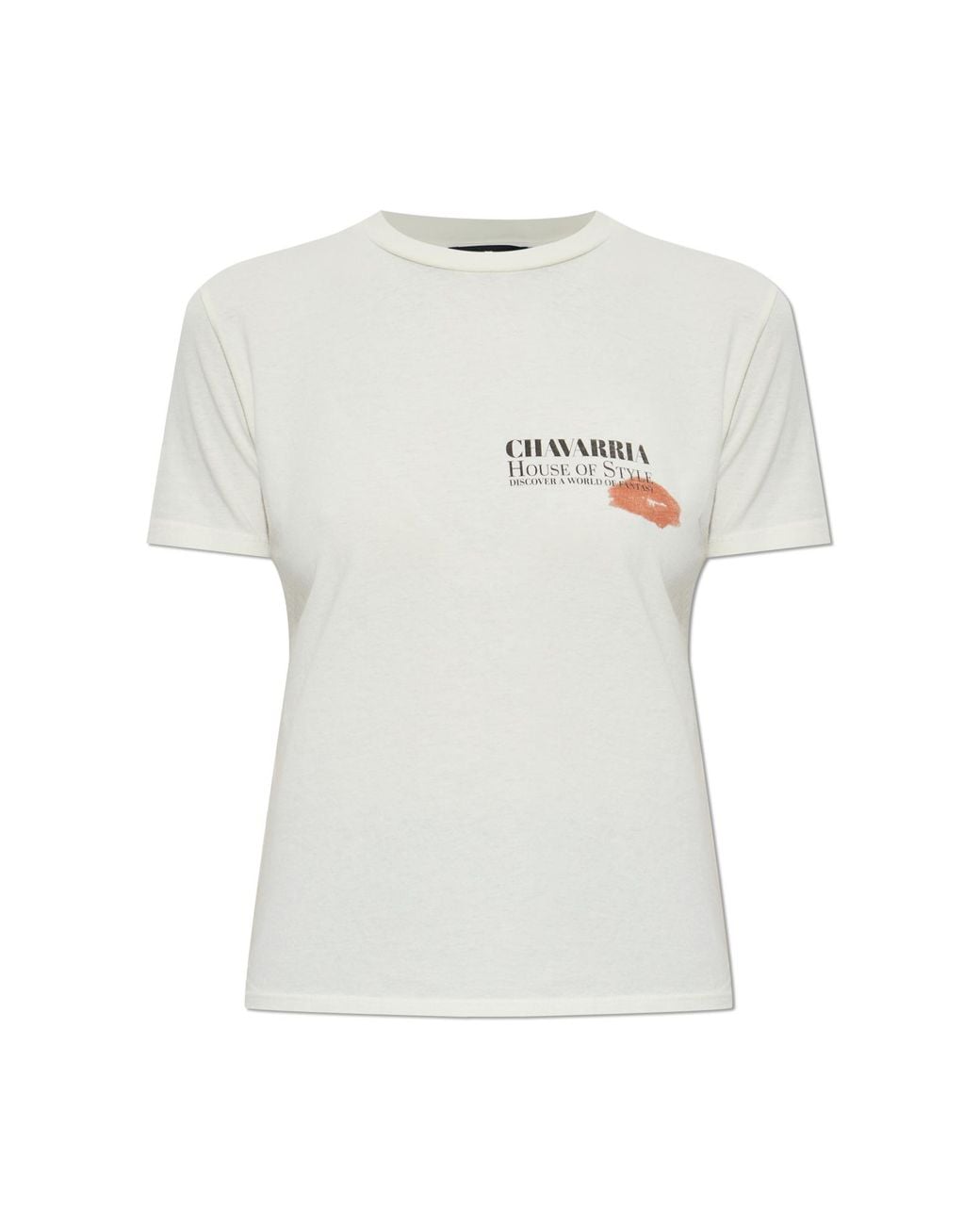 Willy Chavarria White Cotton T-Shirt 'Total Transformation Ringe'