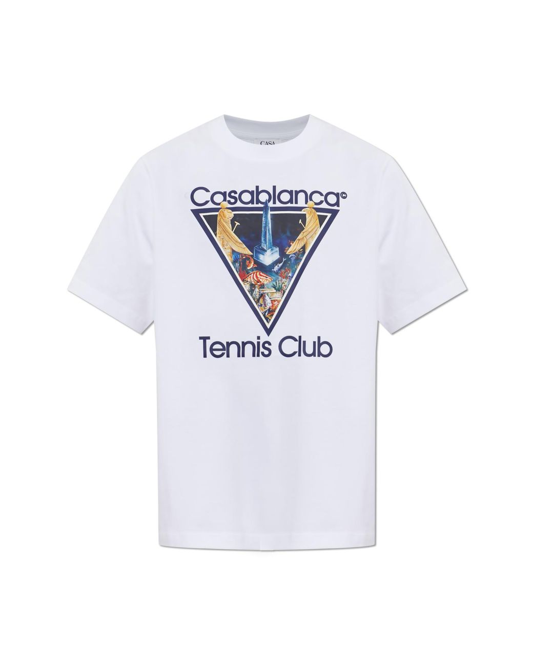 Casablanca White T-Shirt With Colorful Print for men