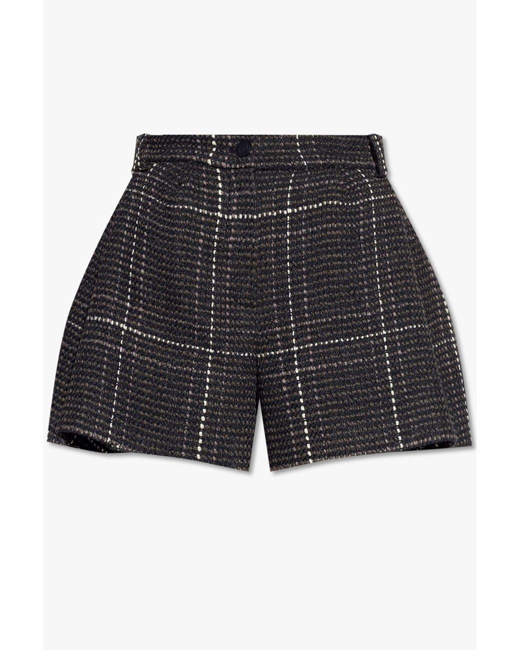 The Mannei 'toledo' Tweed Shorts in Black | Lyst