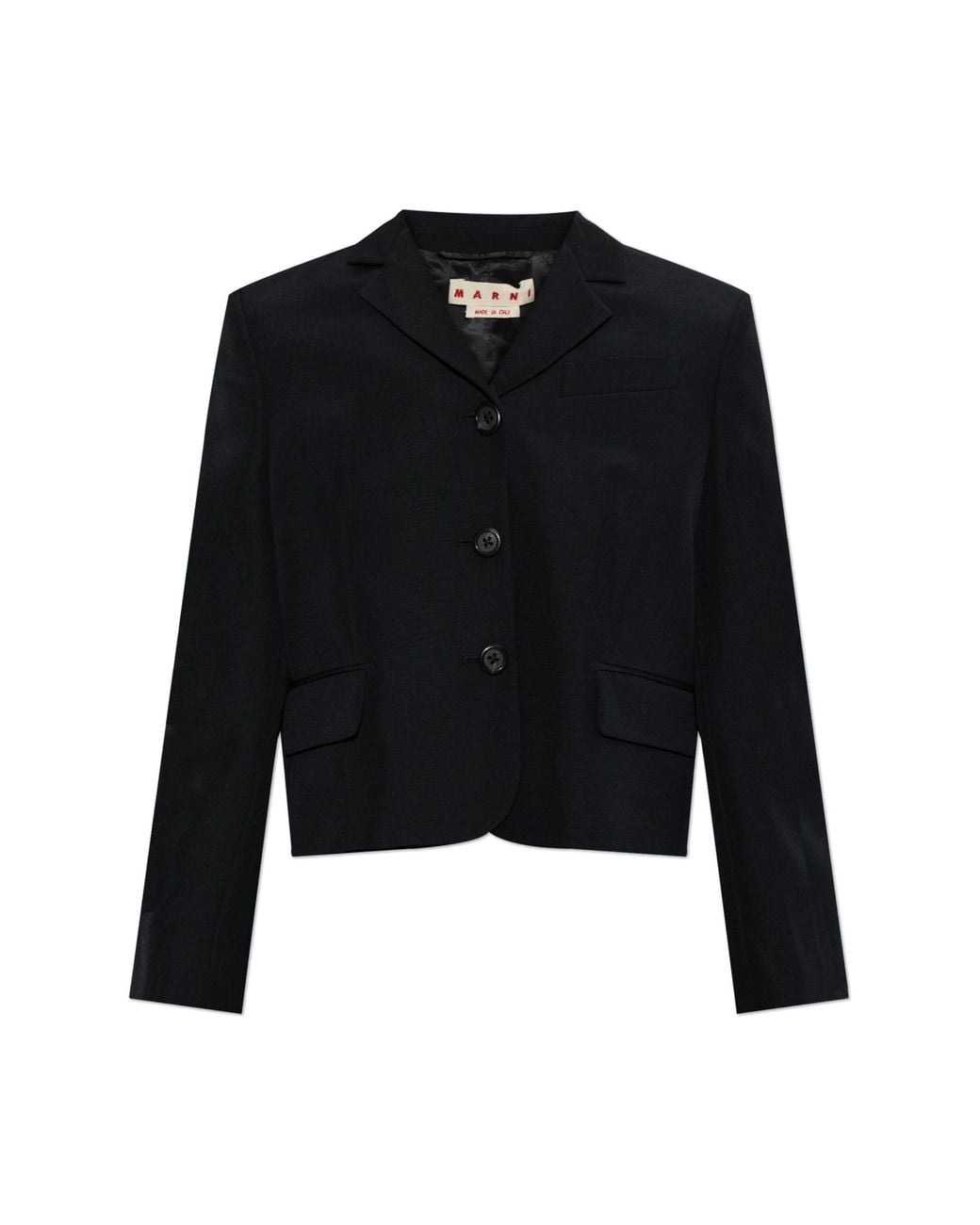 Marni Black Blazer With Single Vent