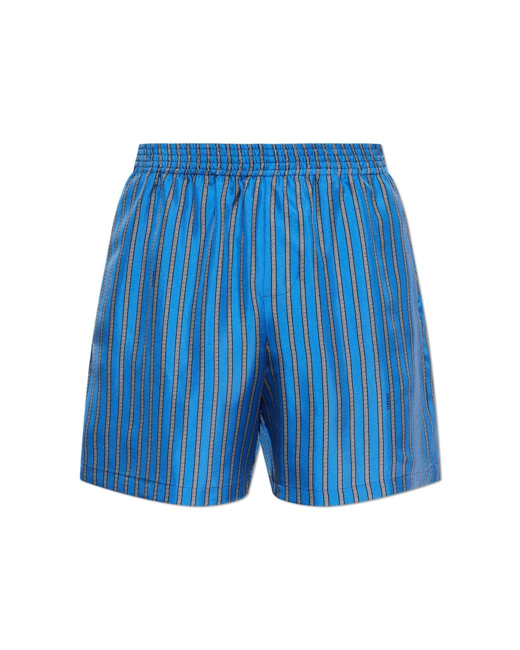 Versace Blue Silk Shorts for men