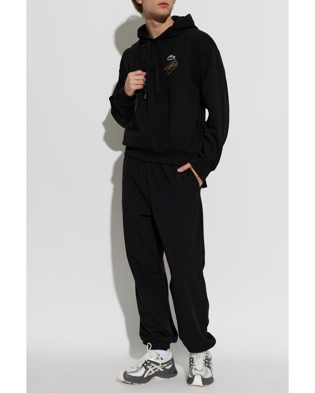 Lacoste Black X Novakdjokovic Hoodie for men