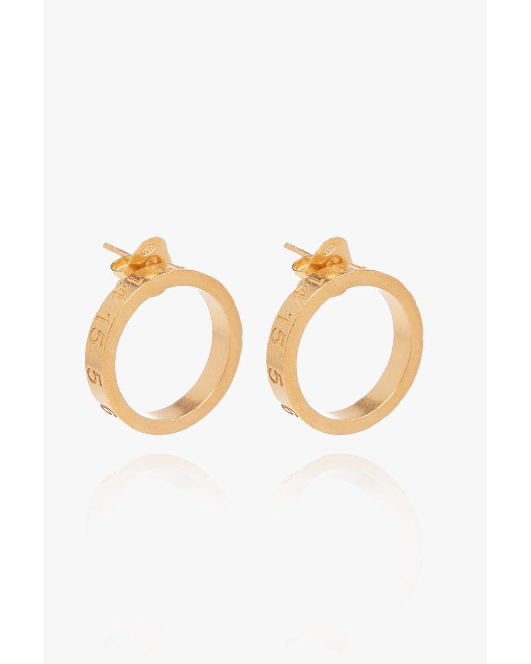 Maison Margiela Metallic Patterned Ring