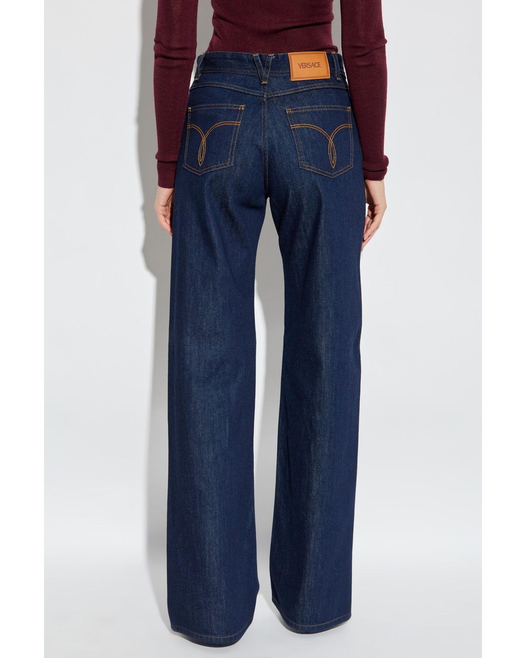 Versace Blue Straight Leg Jeans