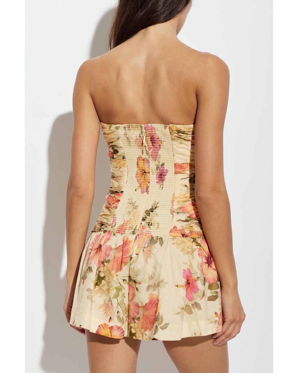 Zimmermann White Floral Print Jumpsuit