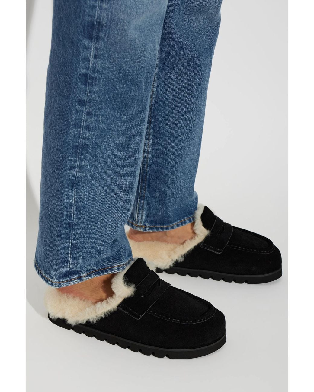 Naked Wolfe Black 'Corded' Mules