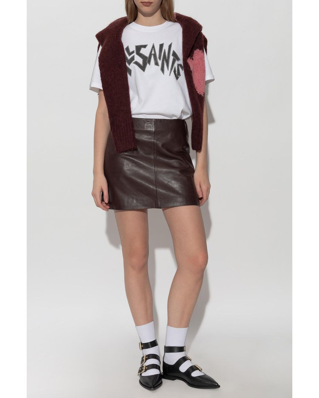 AllSaints Gray Zinc T-Shirt