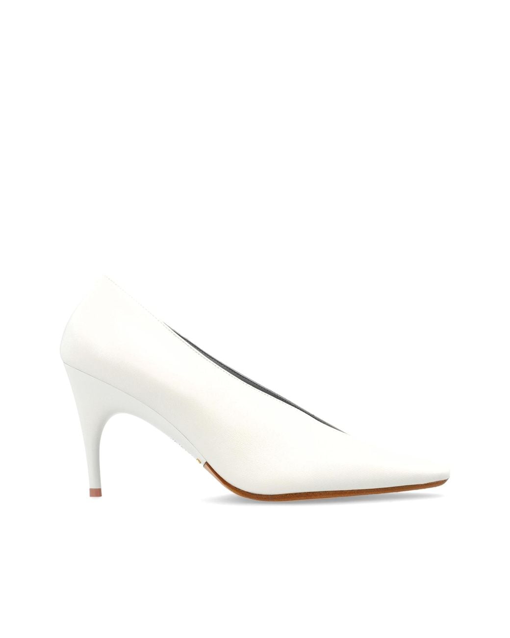 Balenciaga White 'Duchesse Pump' Heeled Shoes