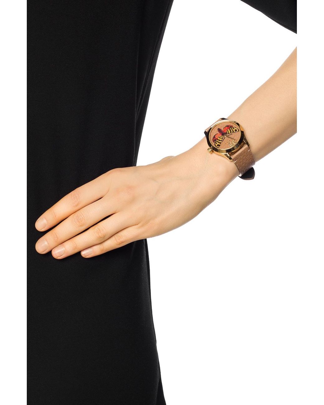 Gucci Leather 'g-timeless' Watch With 