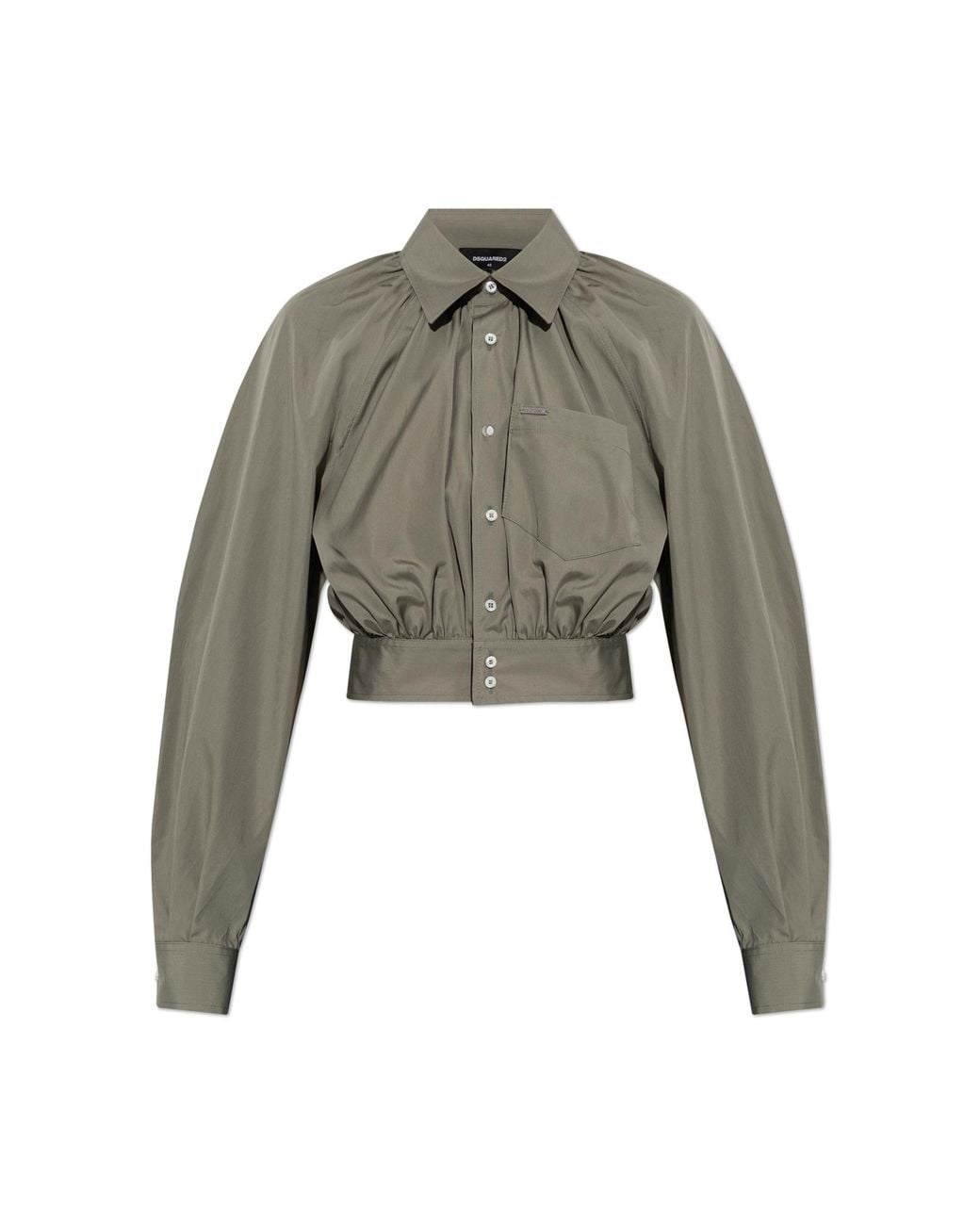 DSquared² Green Short Shirt With Pocket