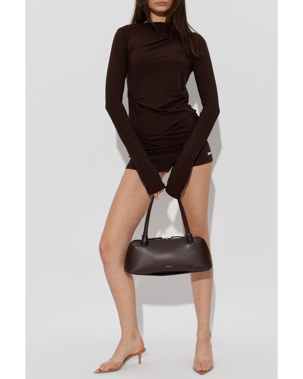 Entire studios Brown Draped Top