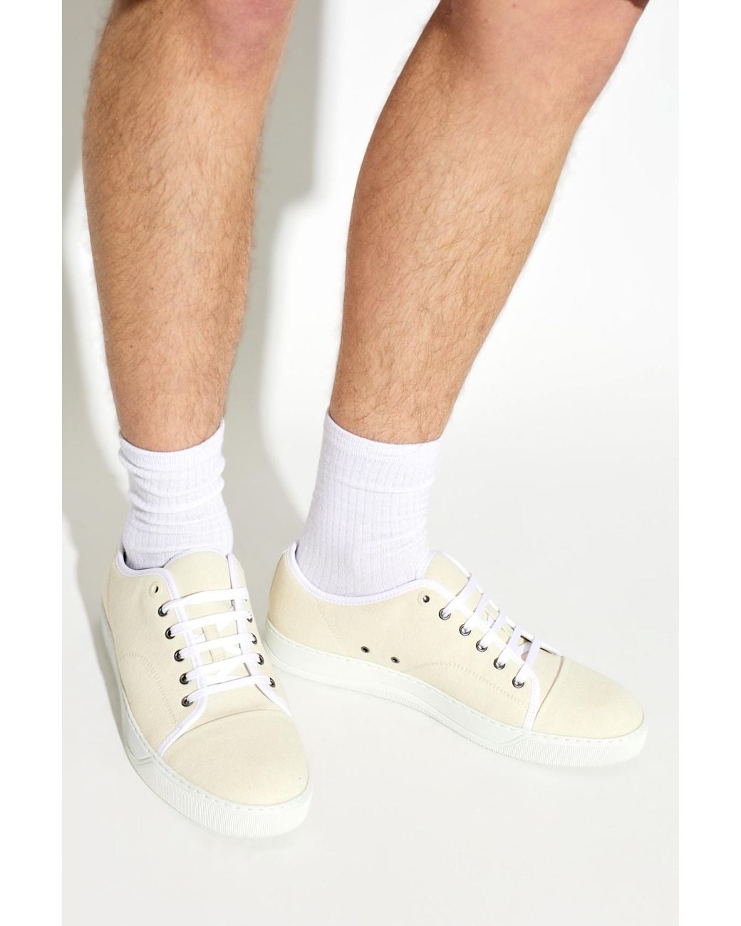 Lanvin White Sports Shoes "Dbbi" for men