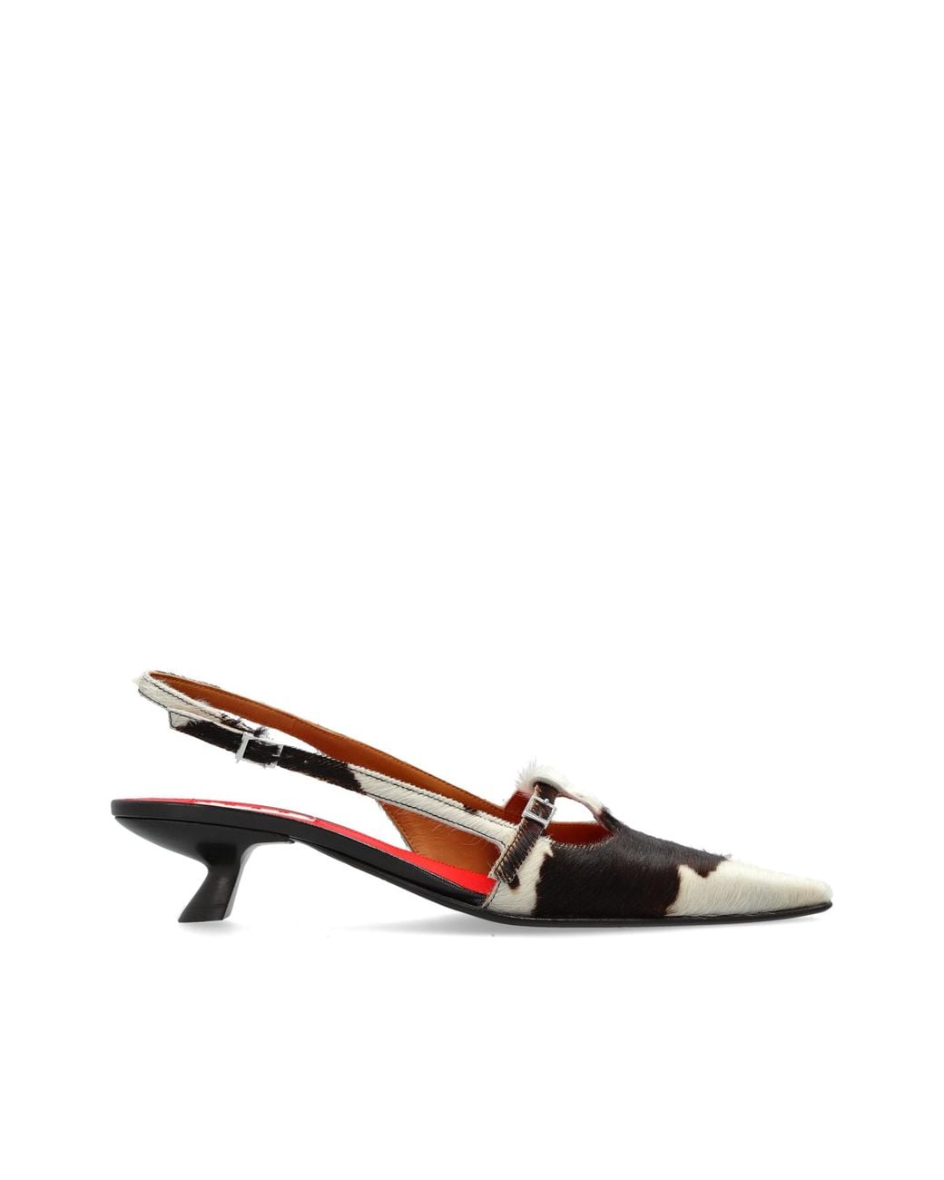 Marni Brown Leather Heeled Shoes
