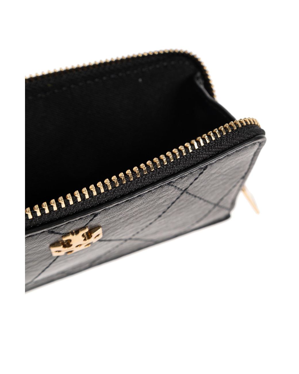 Tory Burch Black Leather Card Holder