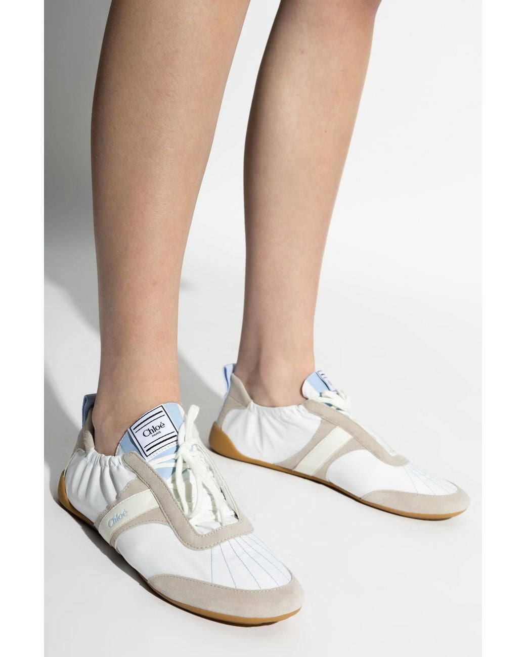 Chloé White 'Chloe Kick' Sports Shoes