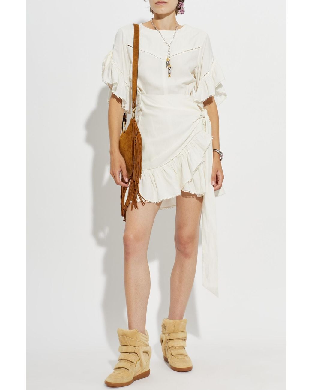 Isabel Marant White "Melicia" Dress