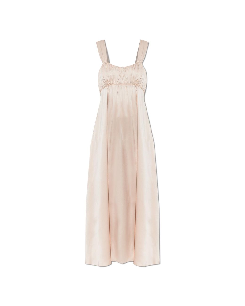 Chloé White Silk Spaghetti Strap Dress