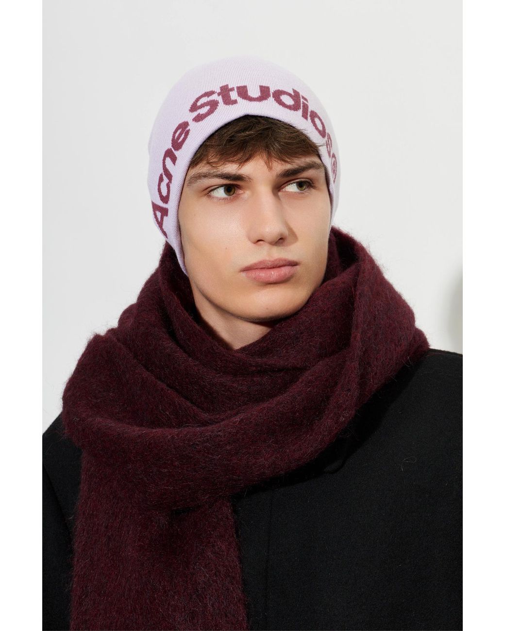 Acne Purple Cap With Logo
