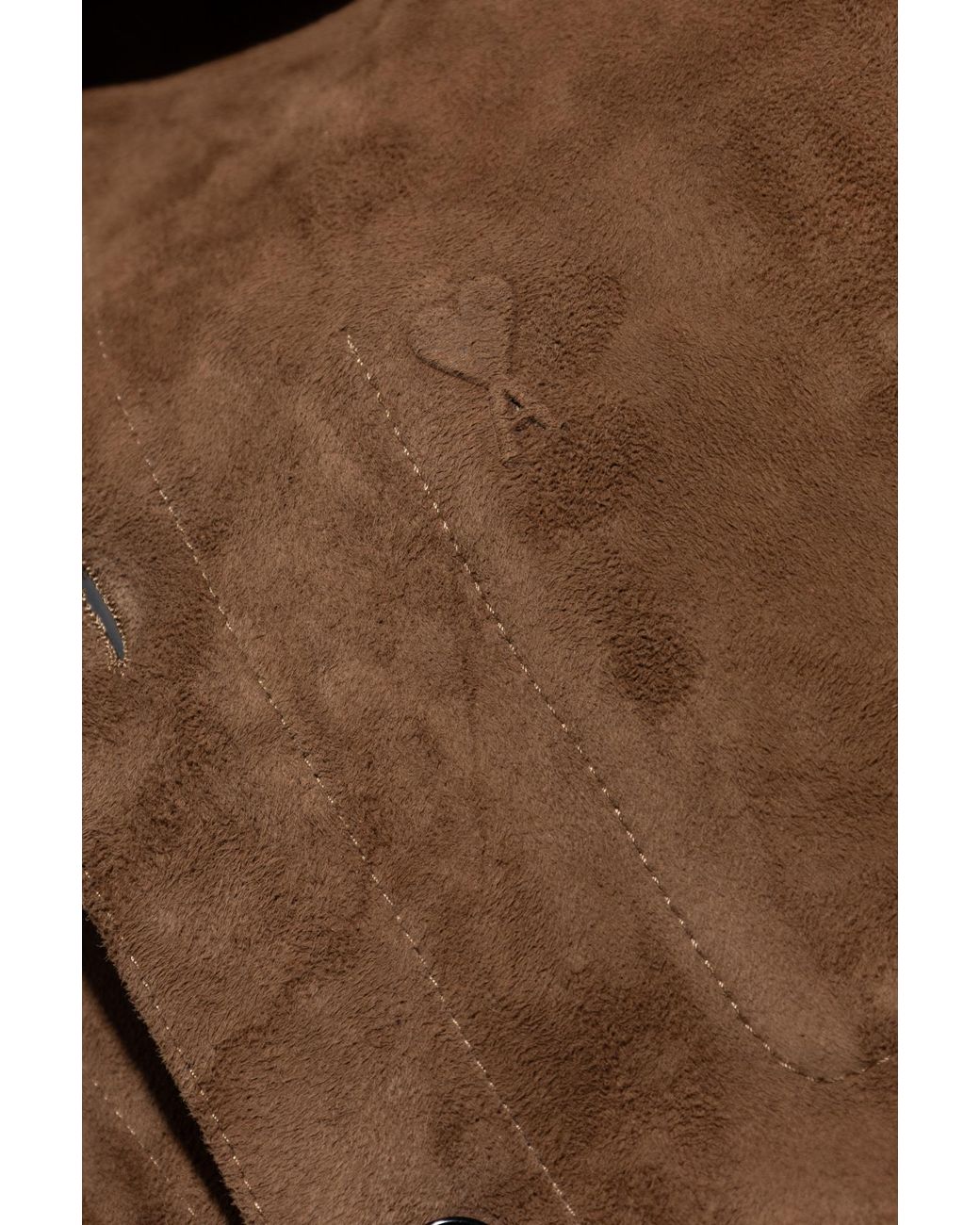 AMI Black Suede Jacket for men