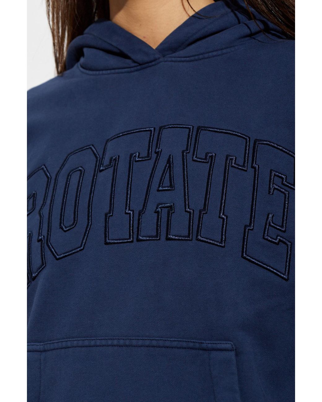 ROTATE BIRGER CHRISTENSEN Blue Hoodie