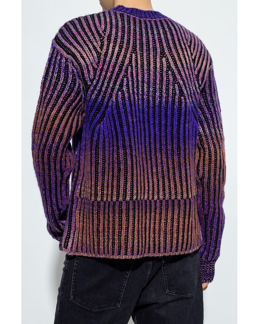 【関税込み】Diesel オレンジ K-Oakland-Zip セーター S-TRAILER Man: Half-zip sweatshirt in teddy jacquard | Diesel
